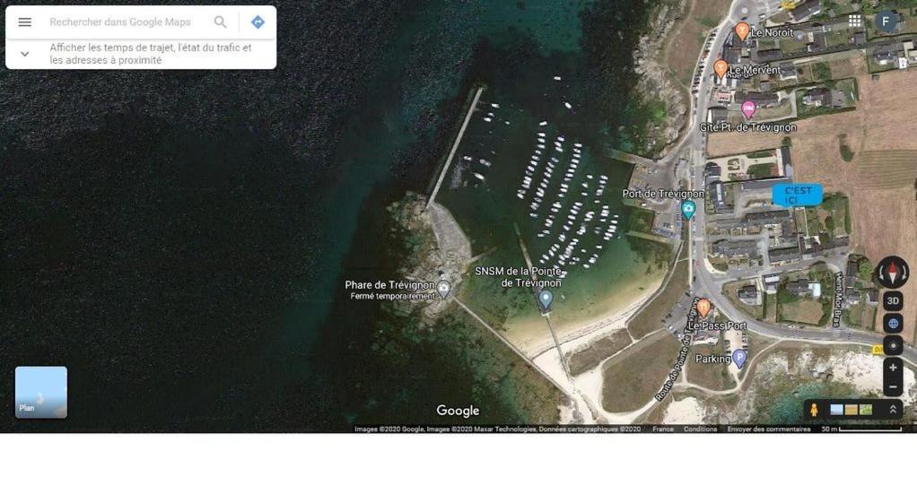 A Moins De 100 Metres De La Mer A La Pointe De Trevignon Трегюнк Экстерьер фото